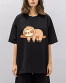 تیشرت آریانا چاپ تنبل قواره لانگ جنس نخ پنبه درجه یک کپی