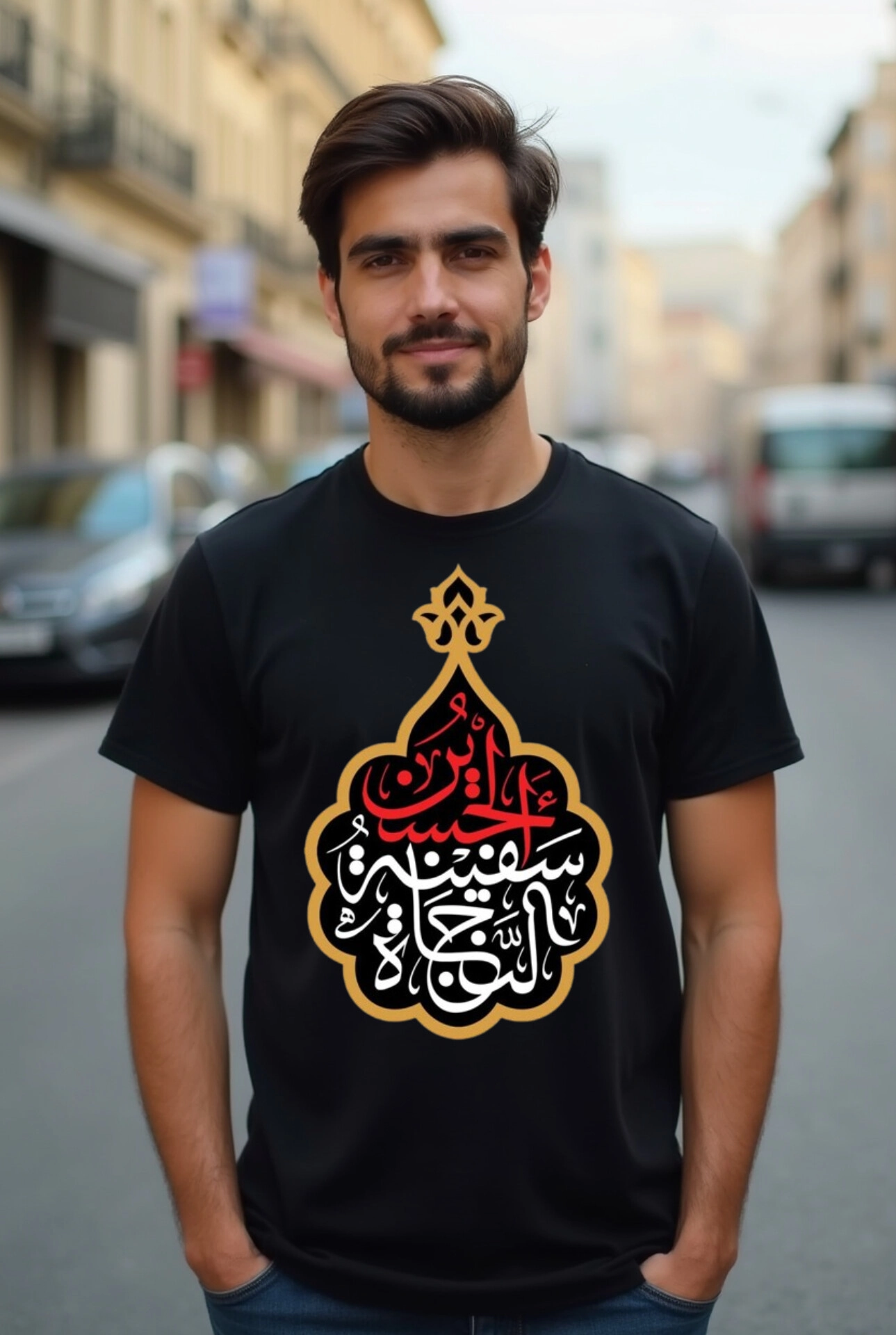 تیشرت محرمی جنس نخ پنبه ۱۰۰ درصد قواره لانگ برند آریانا