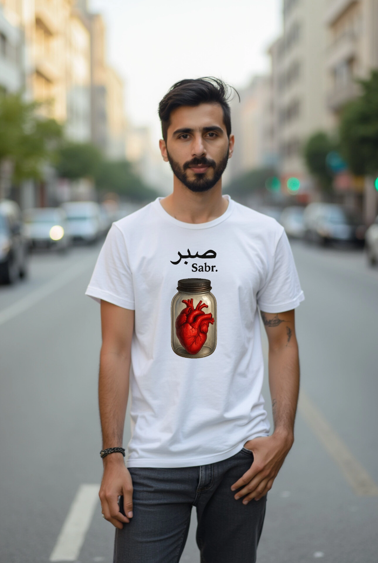 تیشرت سفید مردانه جنس پنبه درجه یک