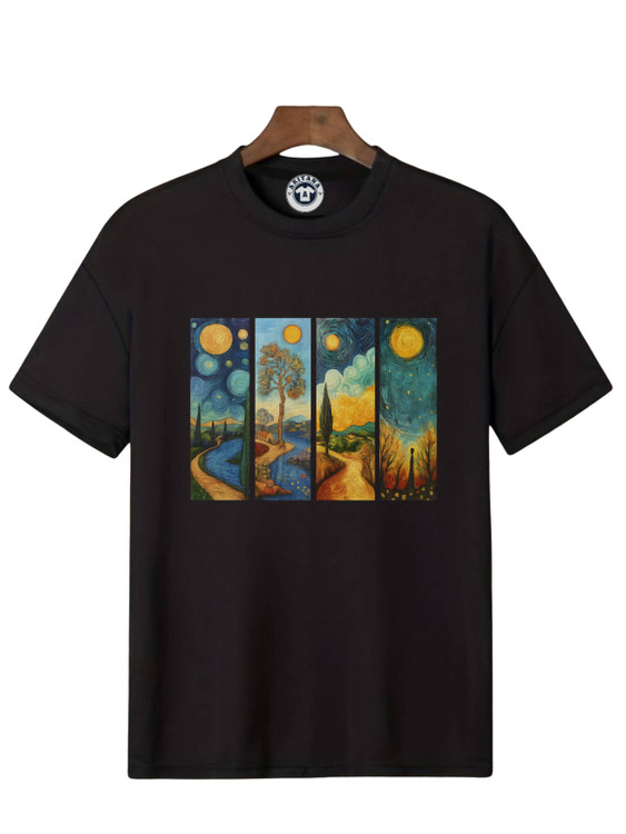 تیشرت مشکی ونگوگ