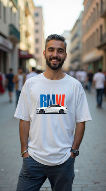 خرید تیشرت سفیدbmw