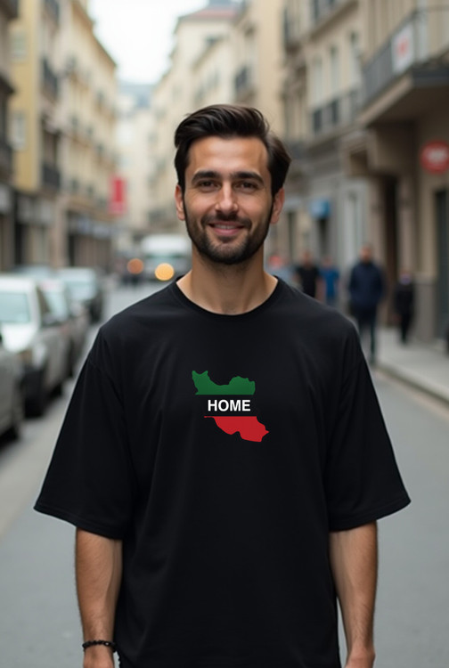 تیشرت مشکی چاپ ایران