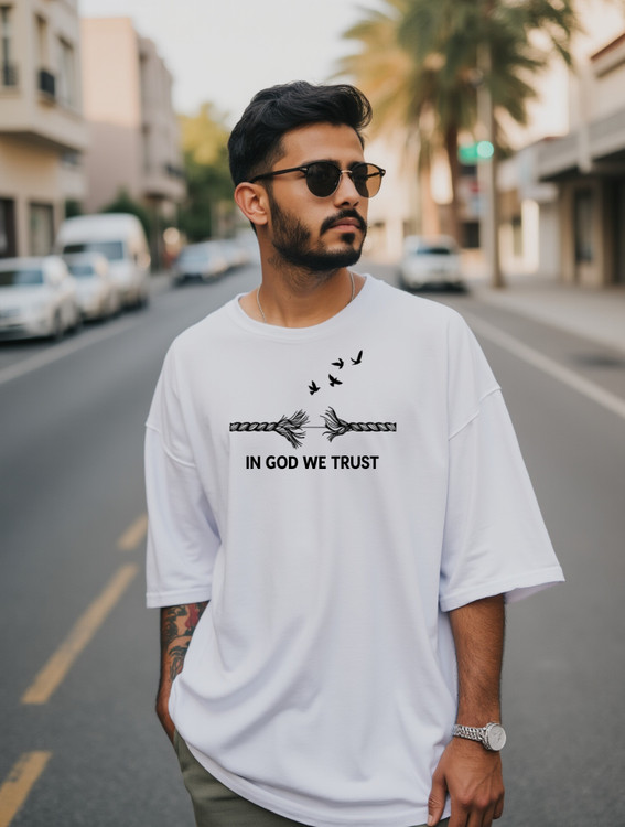 تیشرت بلند مشکی با طراحی خاص و نوشته انگیزشی