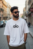 تیشرت سفید مردانه alo