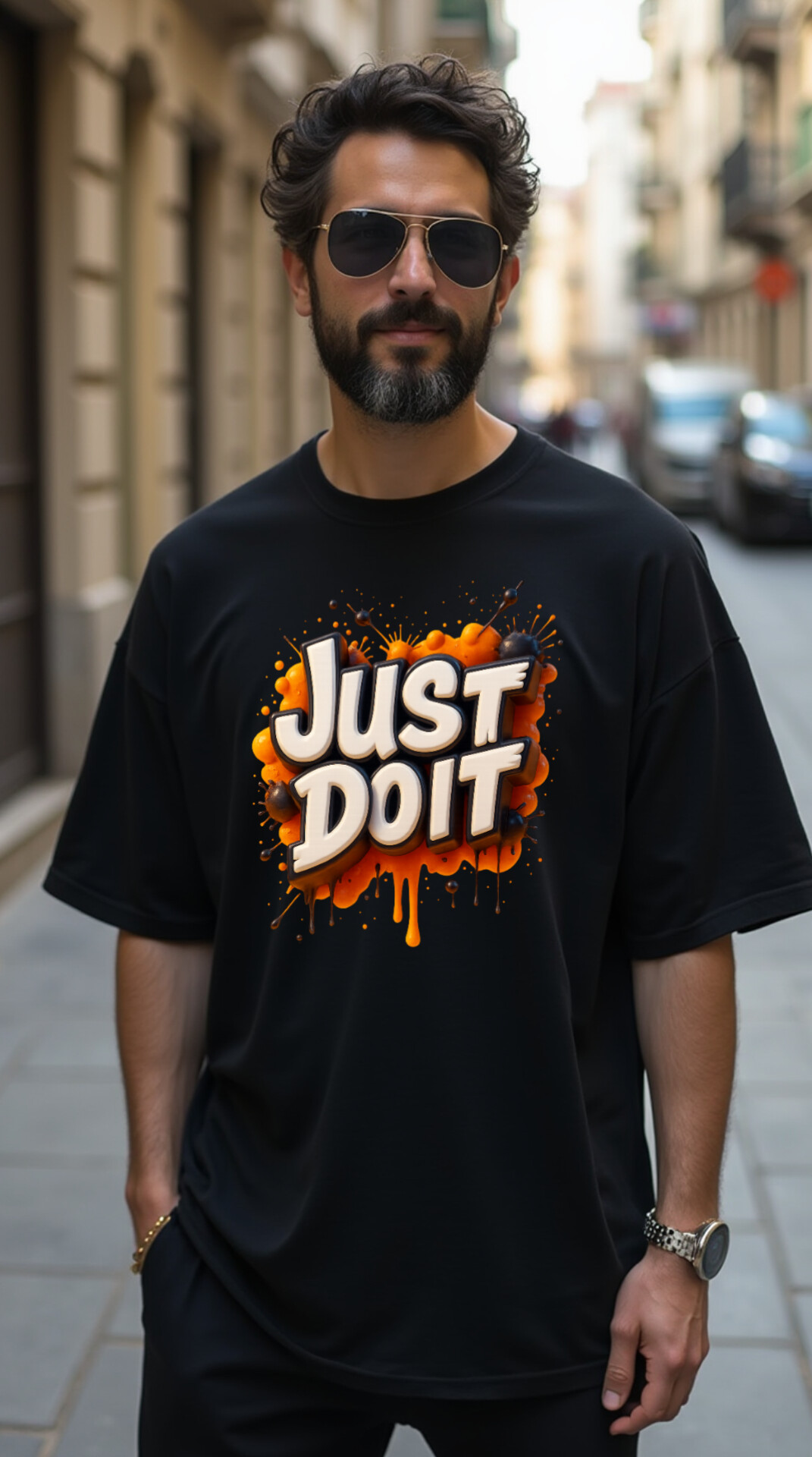تیشرت مشکی مردانه just do it