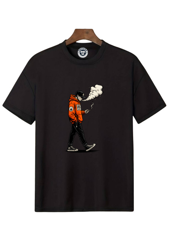 تیشرت مشکی اسموکینگ جنس پنبه