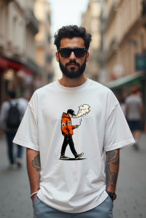 تیشرت بدون جنسیت چاپ اسموکینگ