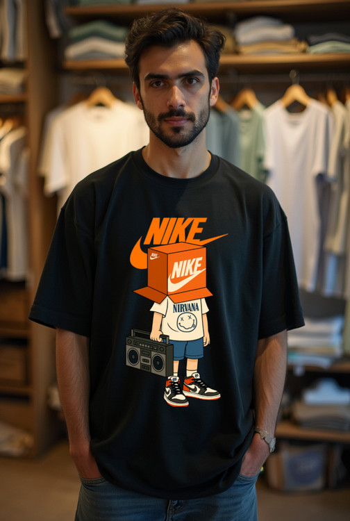 تیشرت بدون جنسیت چاپ نایکی