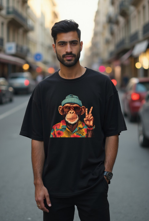تیشرت چاپ میمون