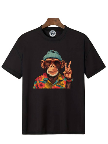 تیشرت مشکی مانکی