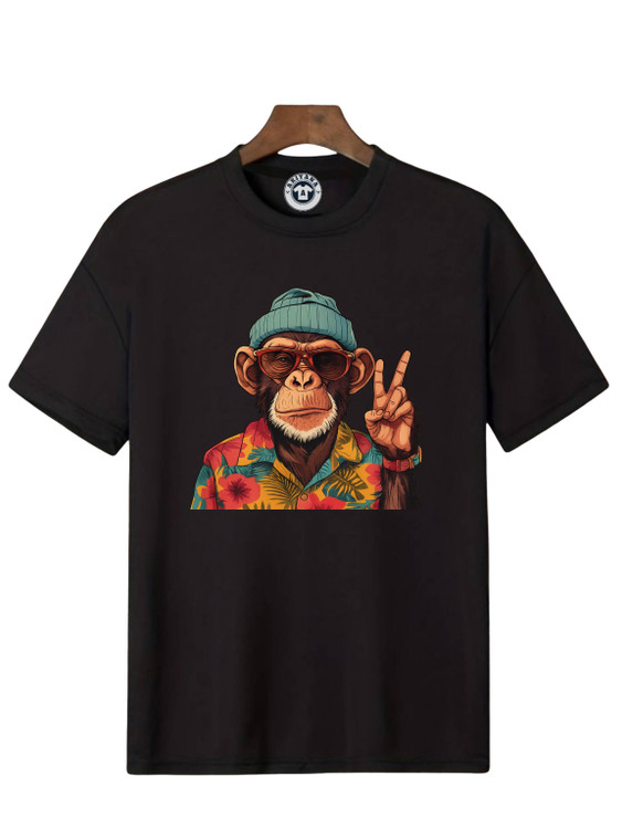 تیشرت مشکی مانکی