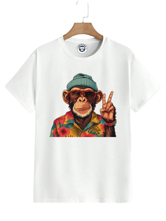 تیشرت سفید مانکی