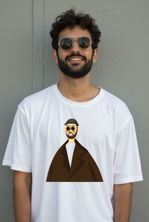 تیشرت سفید لیان جنس پنبه