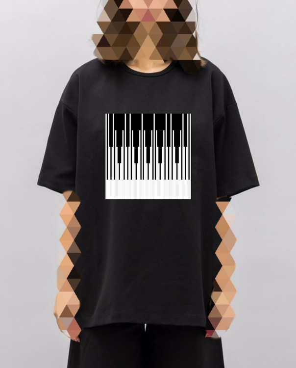 تیشرت طرح چوقا زنانه