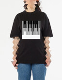 تیشرت مشکی زنانه طرحچوقا