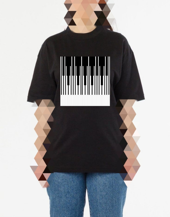 تیشرت مشکی زنانه طرحچوقا