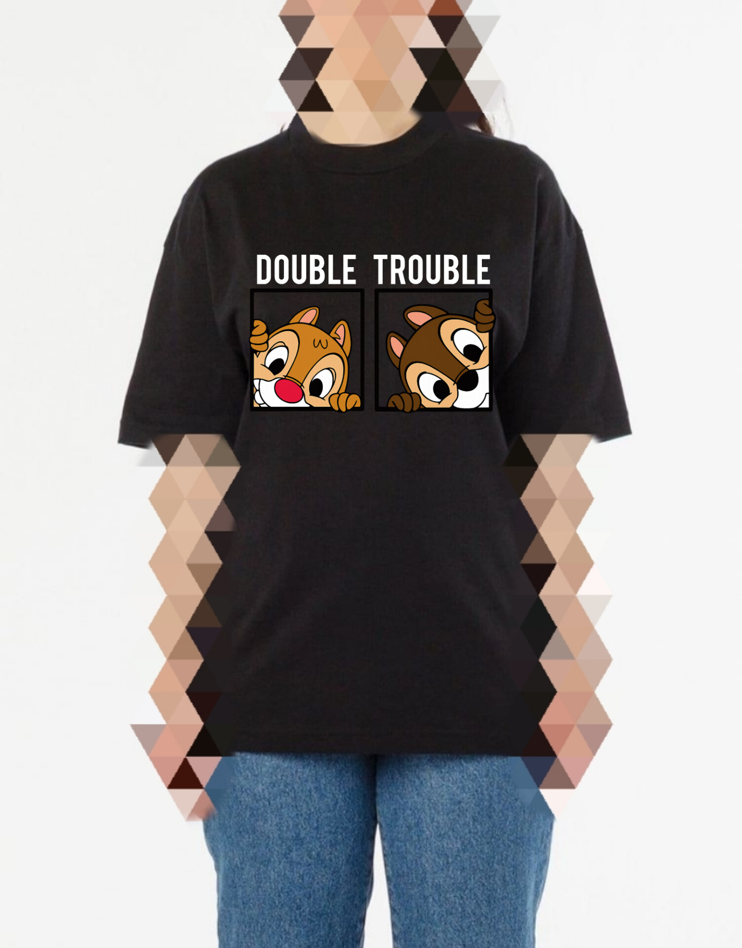 تیشرت مشکی زنانه سنجاب