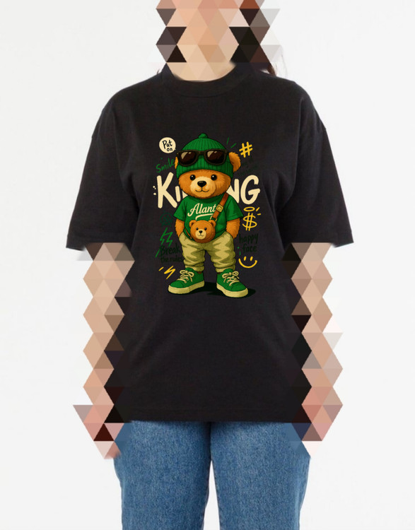 تیشرت زنانه چاپ خرس