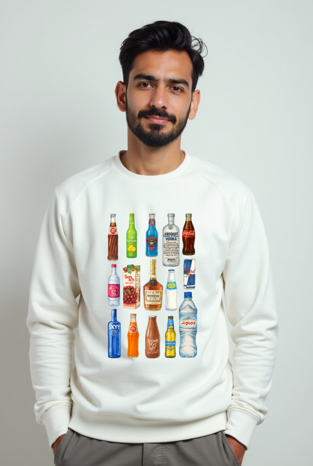 دورس سفید مردانه چاپ دیرینک