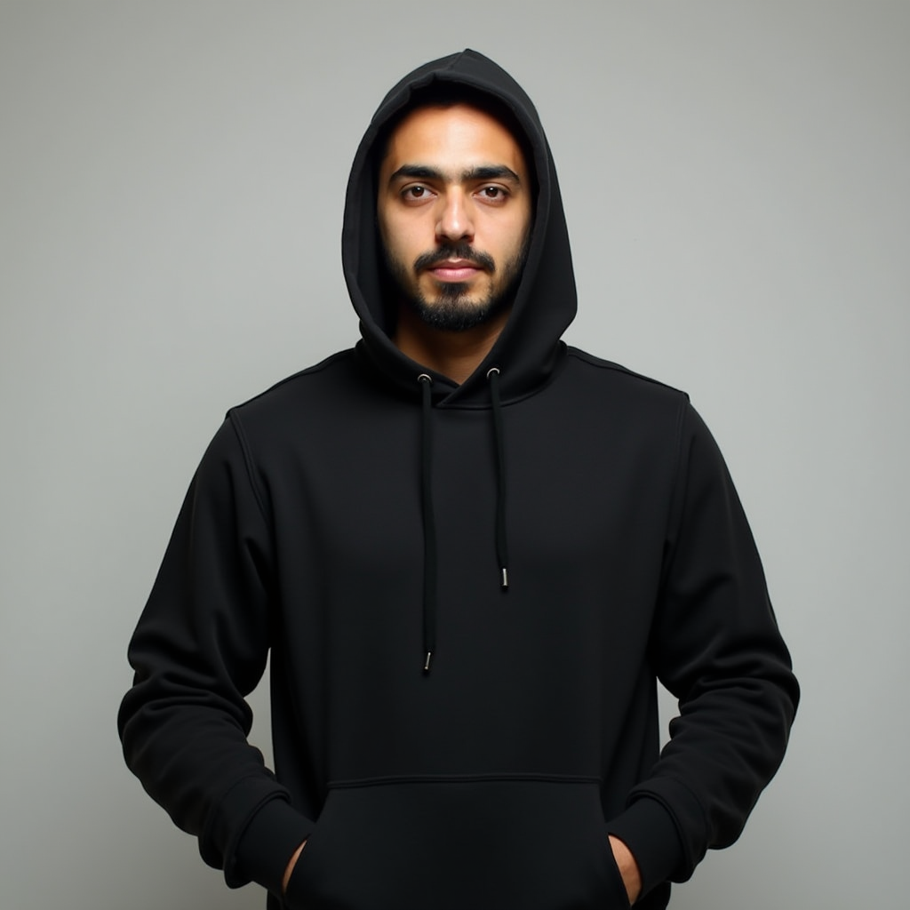 هودی مشکی ساده
