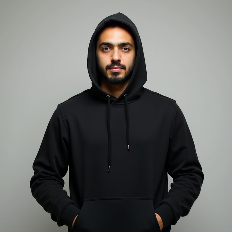 هودی مشکی ساده