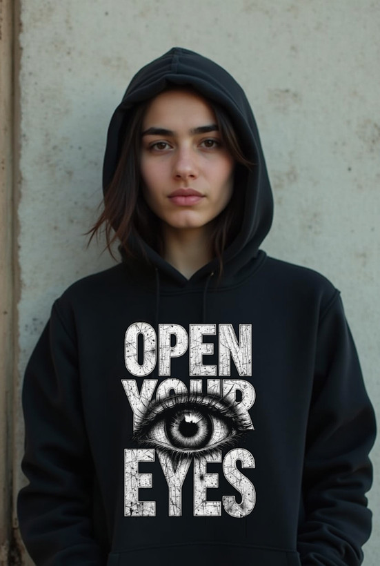هودی چاپ open your eyes