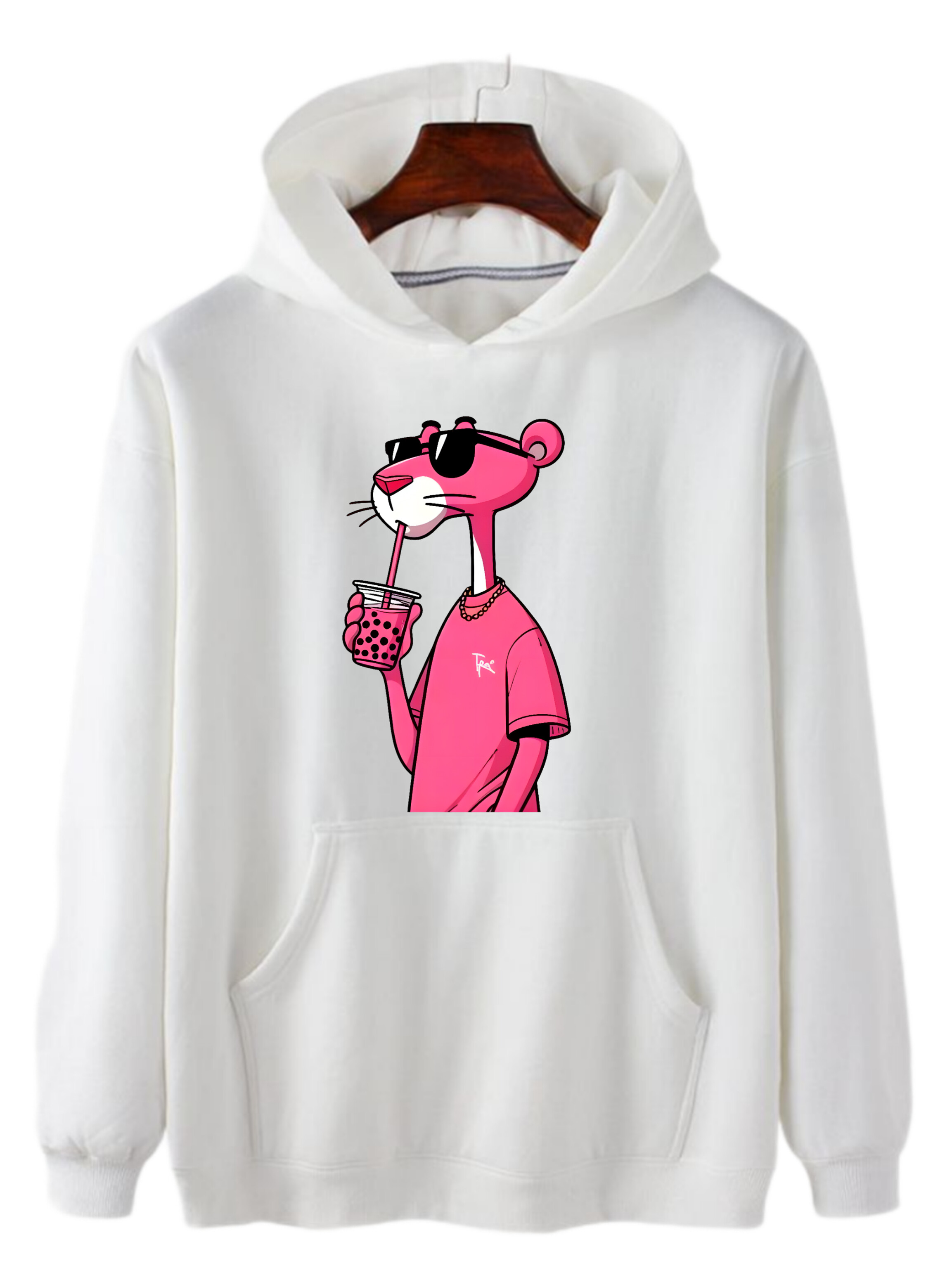 هودی پلنگ صورتی