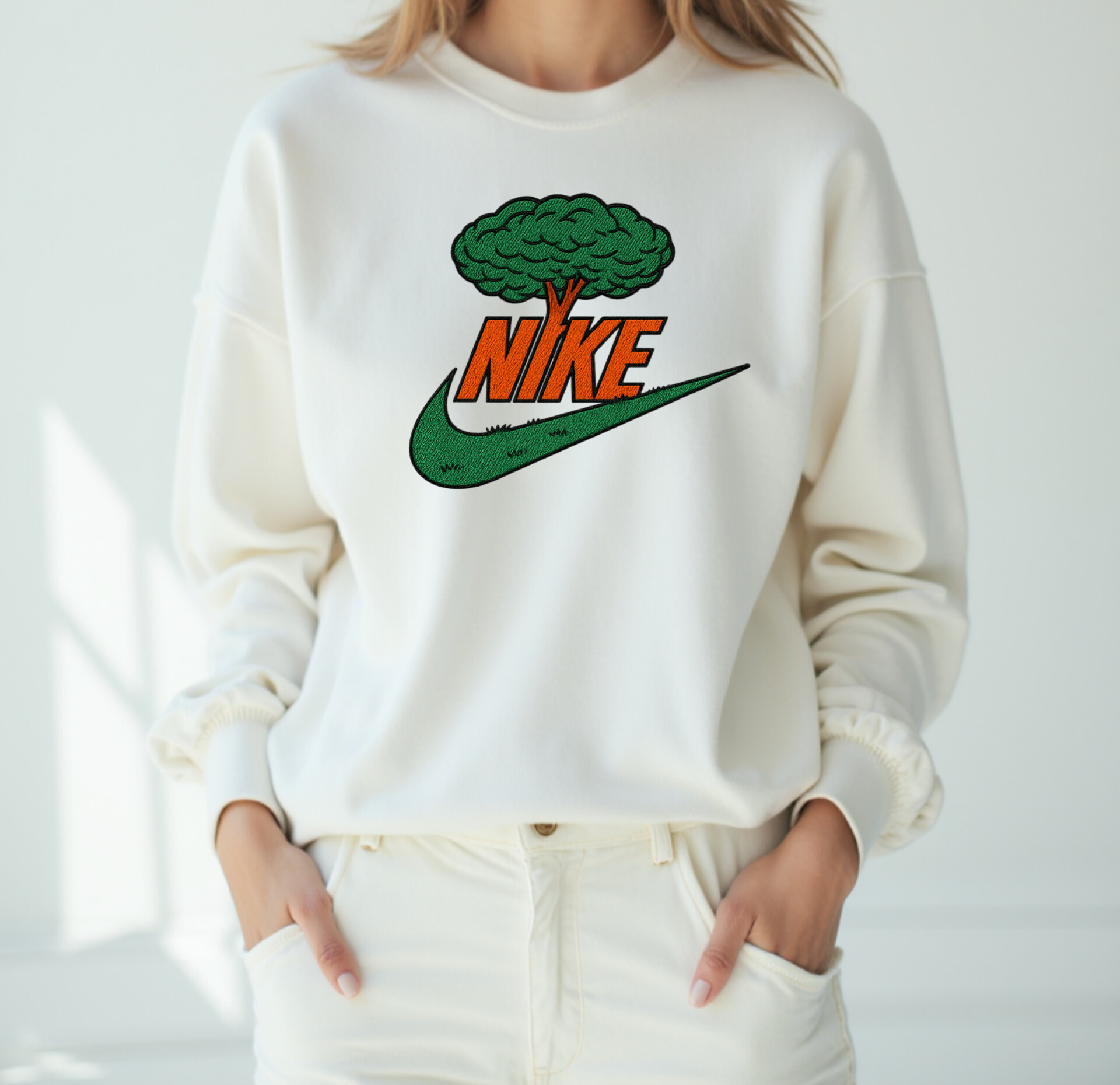 دورس زنانه سفید چاپ نایک