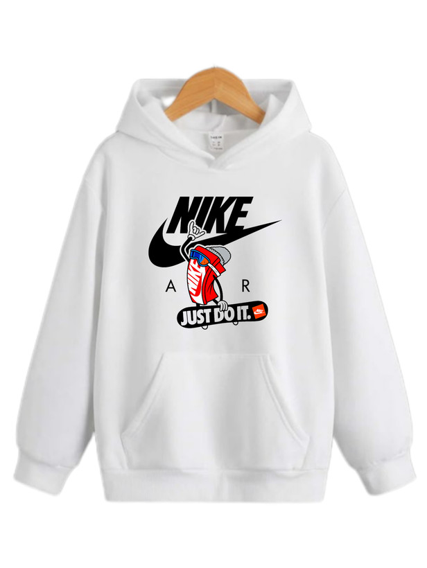 هودی سفید چاپ نایکی