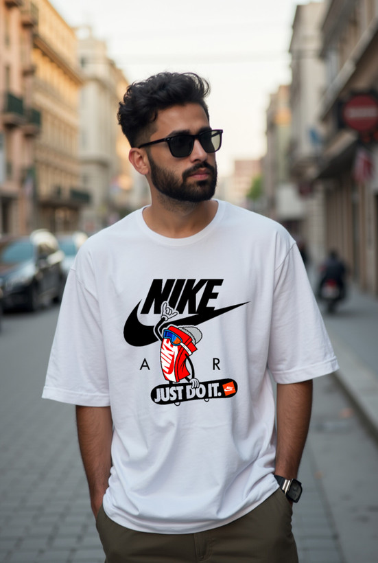 تیشرت سفید مردانه نایک