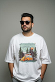 تیشرت سفید چاپ کمپینگ