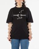 تیشرت مشکی زنانه چاپ صبر