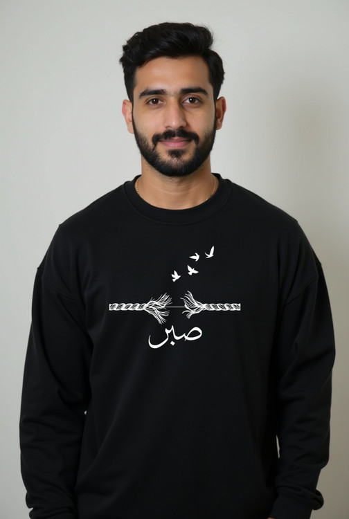 دورس مشکی مردانه چاپ صبر