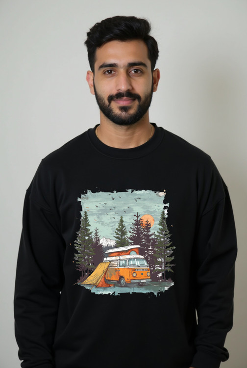 دورس مشکی مردانه چاپ کمپینگ