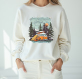 دورس سفید زنانه چاپ کمپینگ