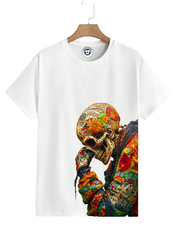 تیشرت چاپ اسکلت بدون جنسیت