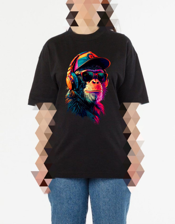 تیشرت مشکی چاپ گوریل