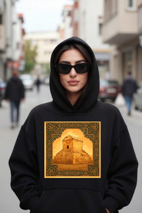 هودی زنانه مشکی پاسارگاد