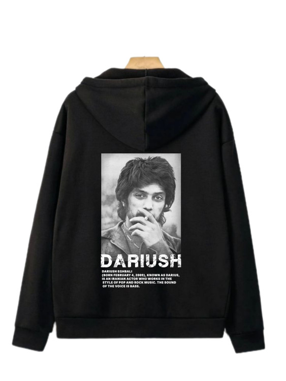 هودی مشکی چاپ داریوش