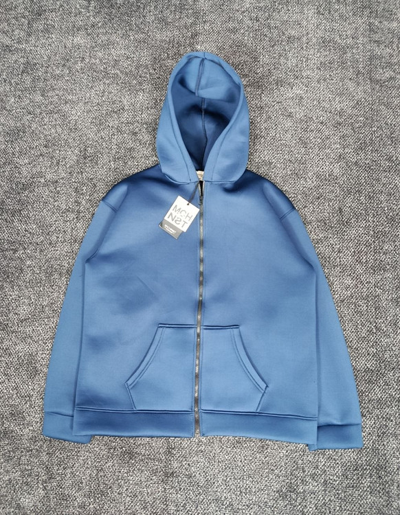 سویشرت کلاهدار رنگ سورمه ای بیسیک