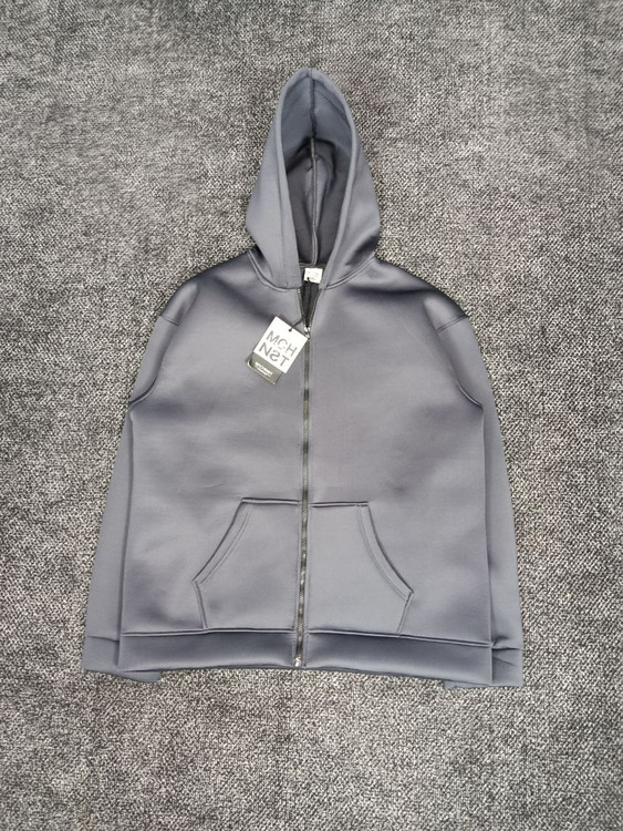 سویشرت طوسی کلاهدار قواره باکسی