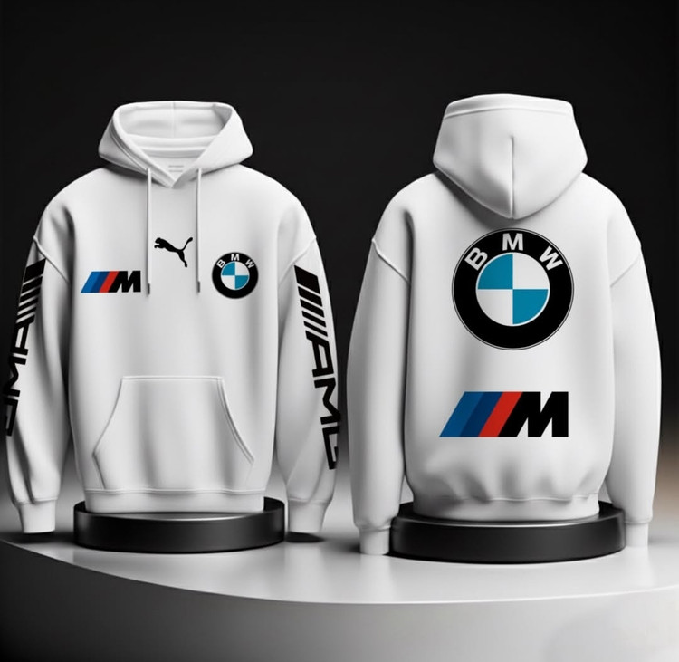 هودی پنبه سه نخ چاپ بی ام و BMW