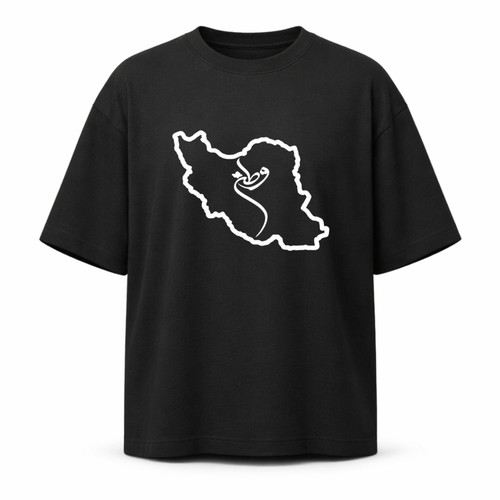 تیشرت مشکی طرح وطن