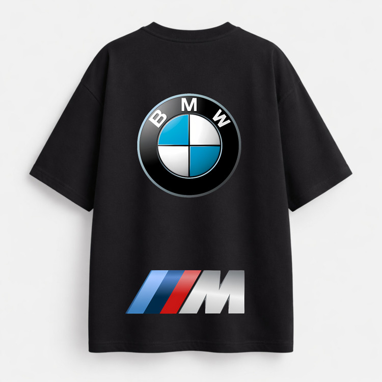 تیشرت مشکی چاپ بی ام و