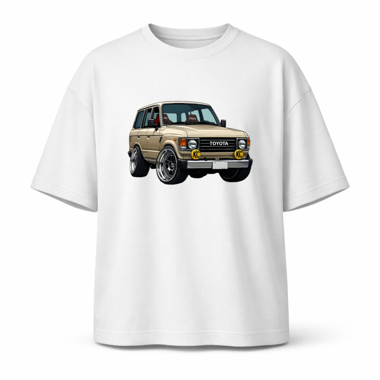 تیشرت سفید چاپ تویوتا