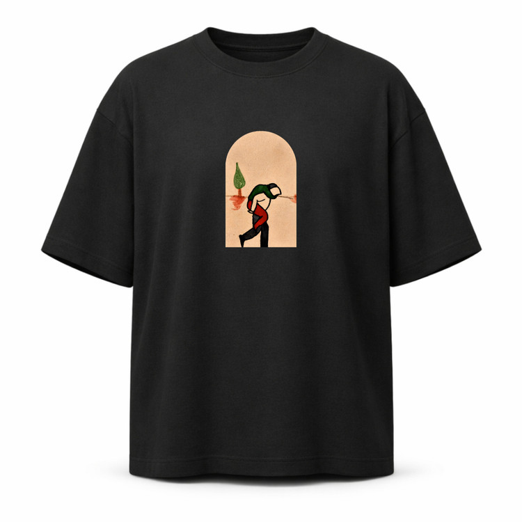 تیشرت مشکی طرححمید مهدوی