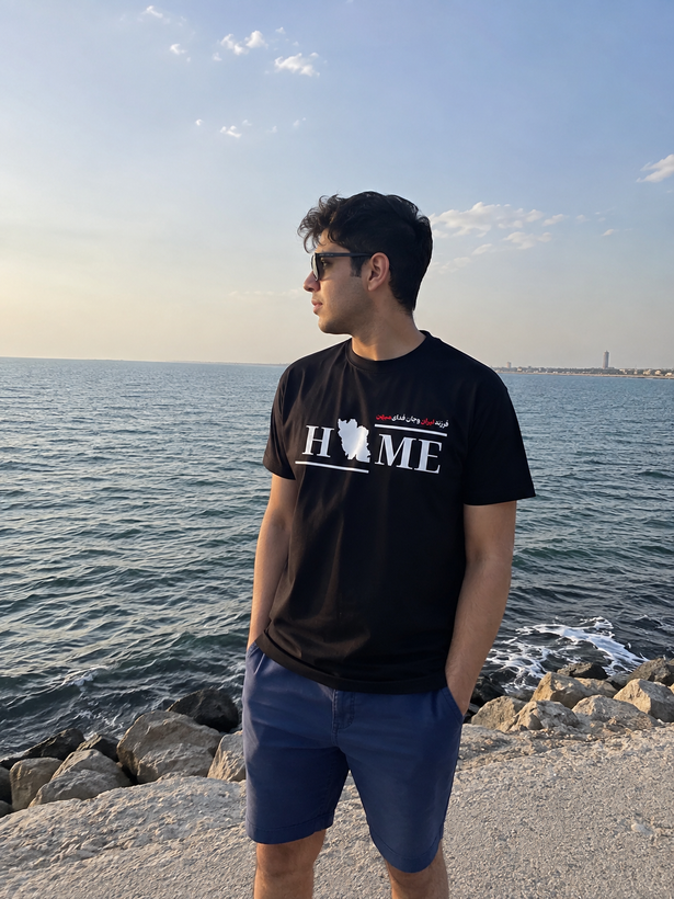 تیشرت بدون جنسیت طرح هوم home جنس نخ پنبه کد۸3