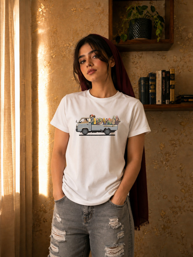 تیشرت یونیسکس طرح Road Trip جنس نخ پنبه کد9۲
