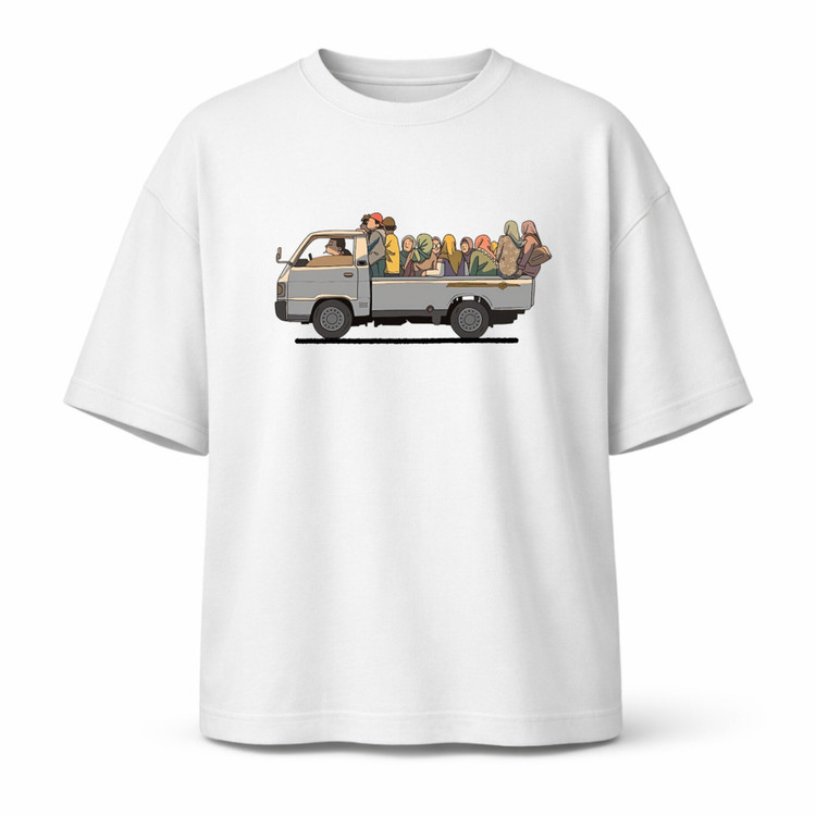 تیشرت یونیسکس طرح Road Trip جنس نخ پنبه کد9۲