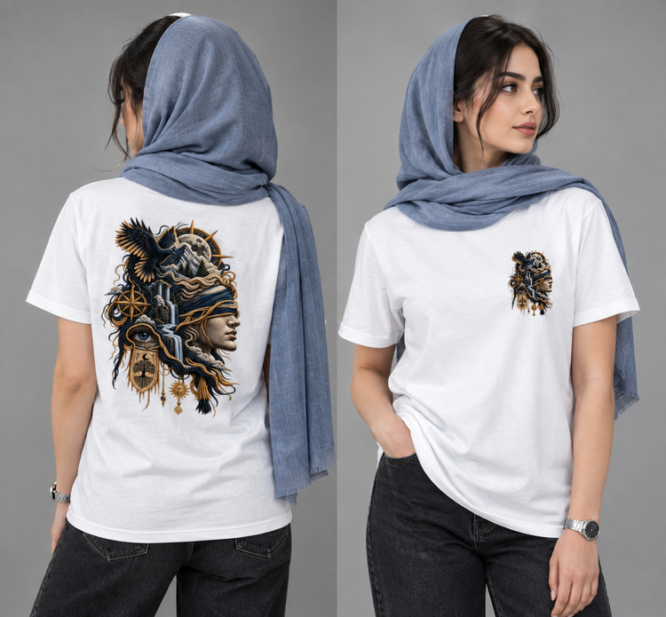 تیشرت یونیسکس طرح ARKANA جنس نخ پنبه ۱۰۰ درصد